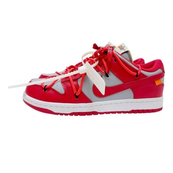 RARE OFF-WHITE x NIKE Dunk Low Sneakers in ‘University Red’ - Picture 3 of 5